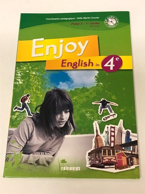 Livre d'anglais Enjoy English 4ème 11 Strasbourg (67)