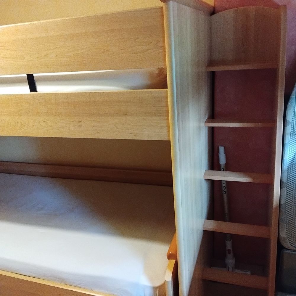 Ensemble chambre enfant GAUTHIER ? lit superpos&eacute; + bureau + Mobilier enfants