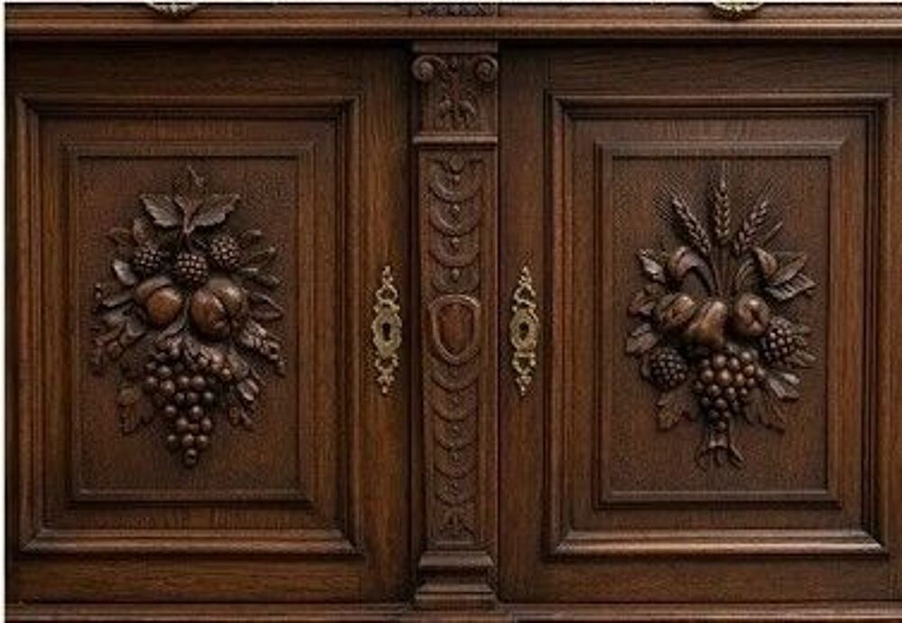 Buffet Bas &agrave; deux corps - plateau marbre Meubles