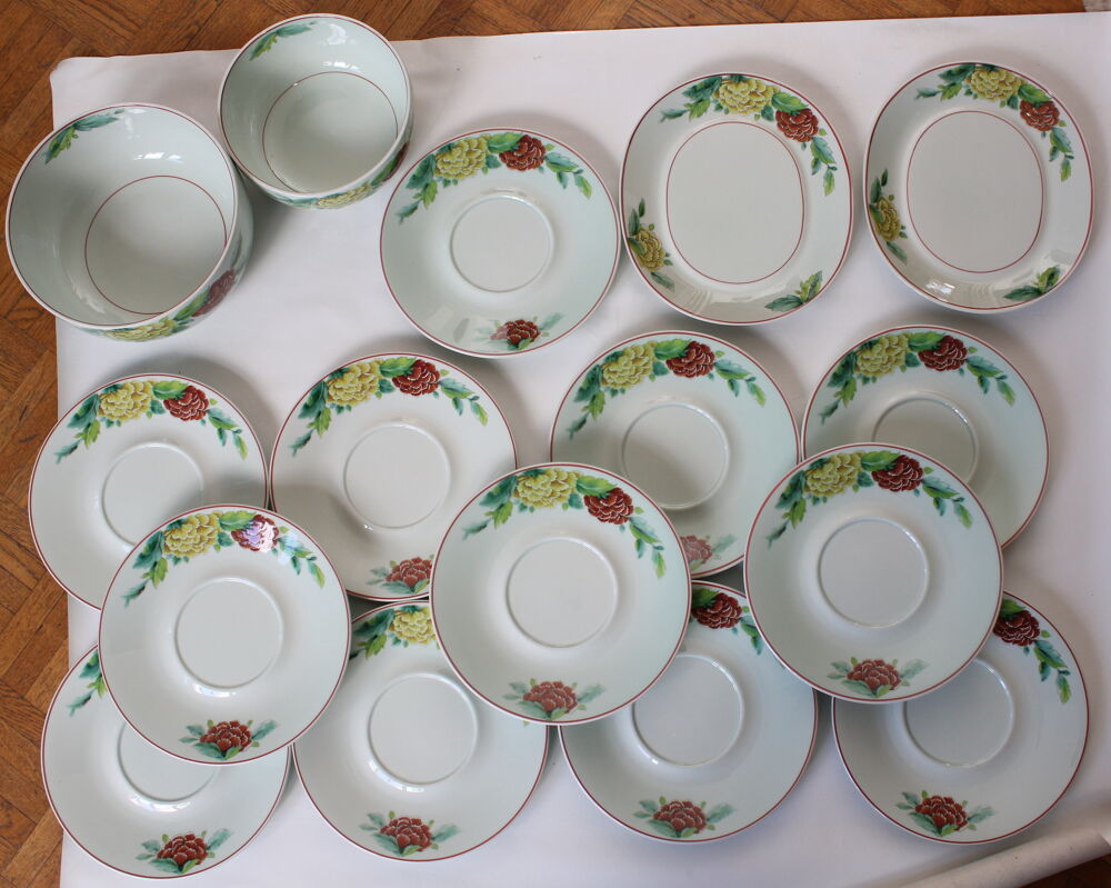 VILLEROY &amp; BOCH mod&egrave;le T'chou pivoines Cuisine