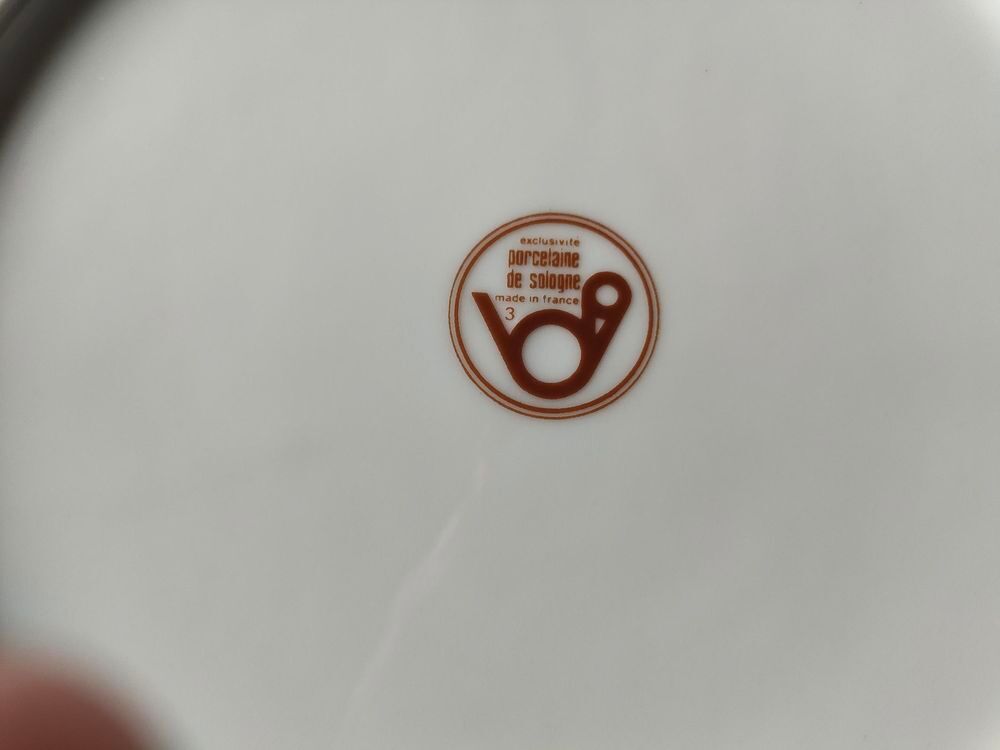 Service de table &agrave; poissons en porcelaine de Sologne Décoration