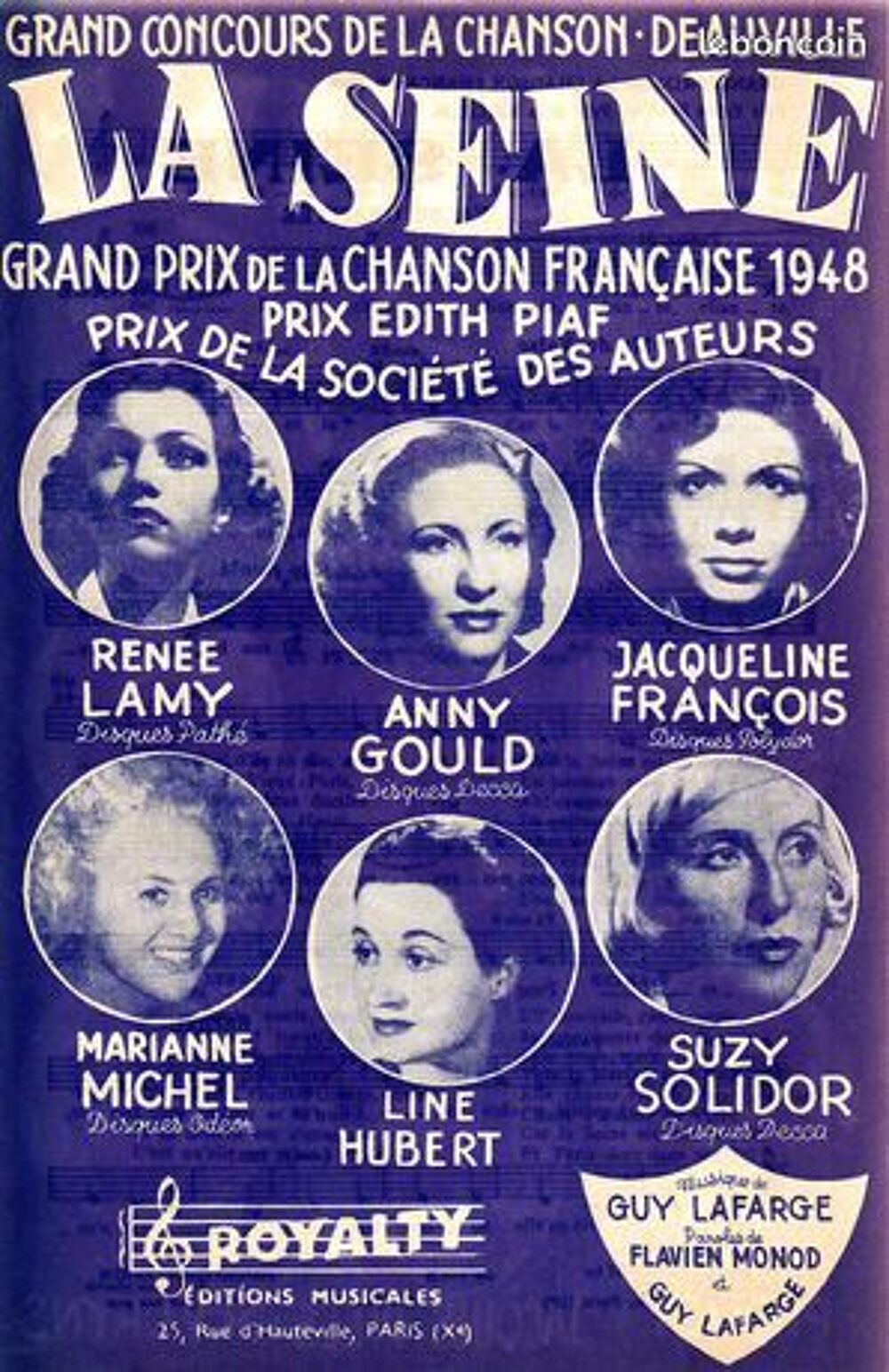 Ancienne partitions ancienne chanson 
