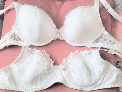 Soutien gorge blanc belle dentelle - 90 % polyamide - T 85 B 6 Domart-en-Ponthieu (80)