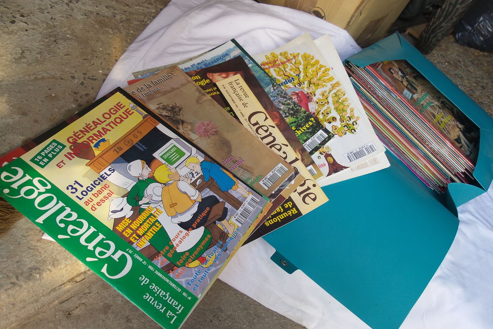 46 num&eacute;ros magazines revue RFG g&eacute;n&eacute;alogie Livres et BD
