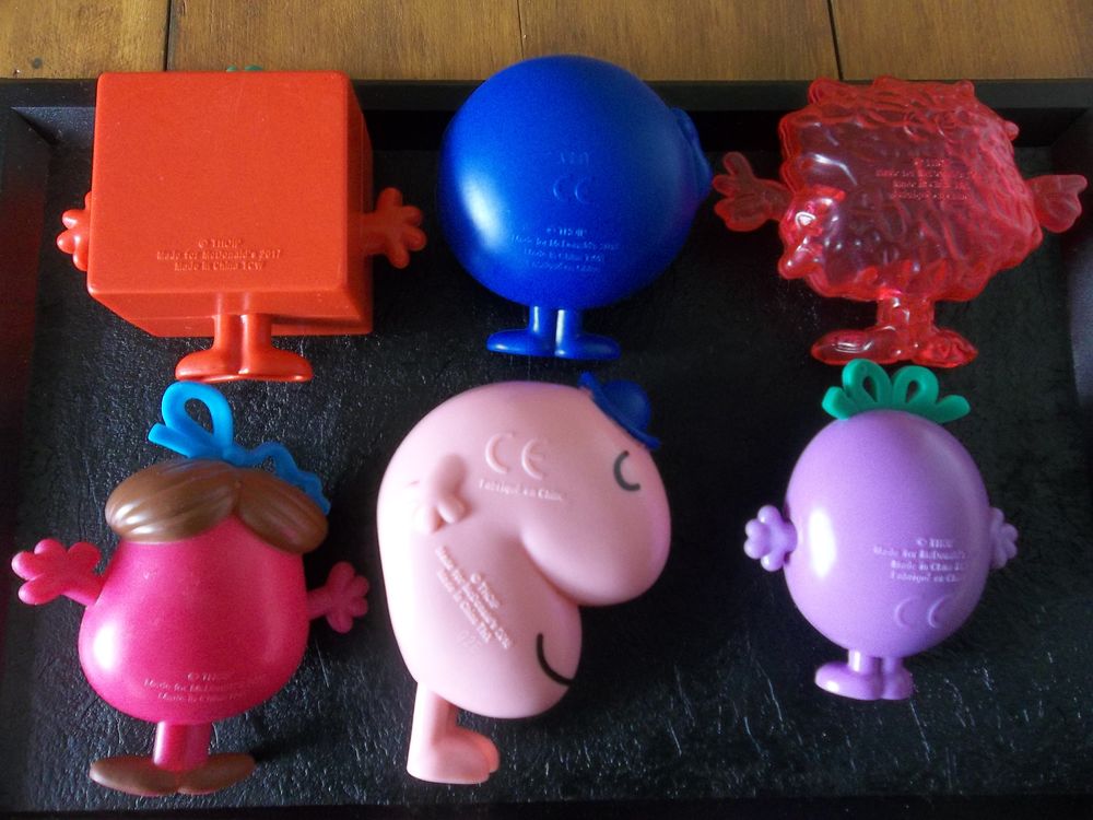lot de 6 figurines monsieur/madame mc donald's 