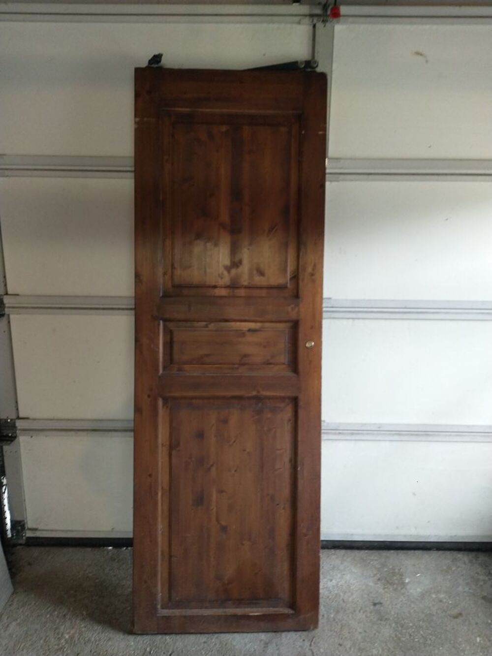 Porte coulissante en sapin avec glissi&egrave;re Bricolage