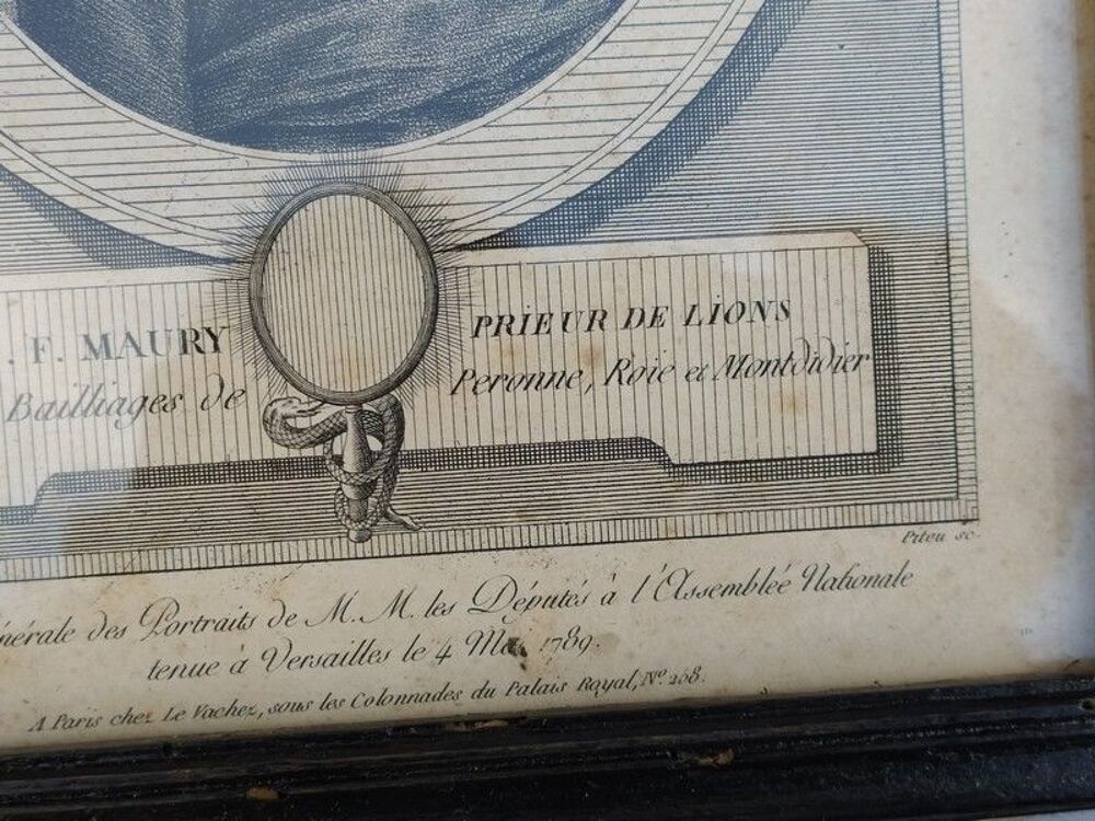 Gravures XVIIIe D&eacute;put&eacute;s D&eacute;meunier et Maury Prieur de Lions 