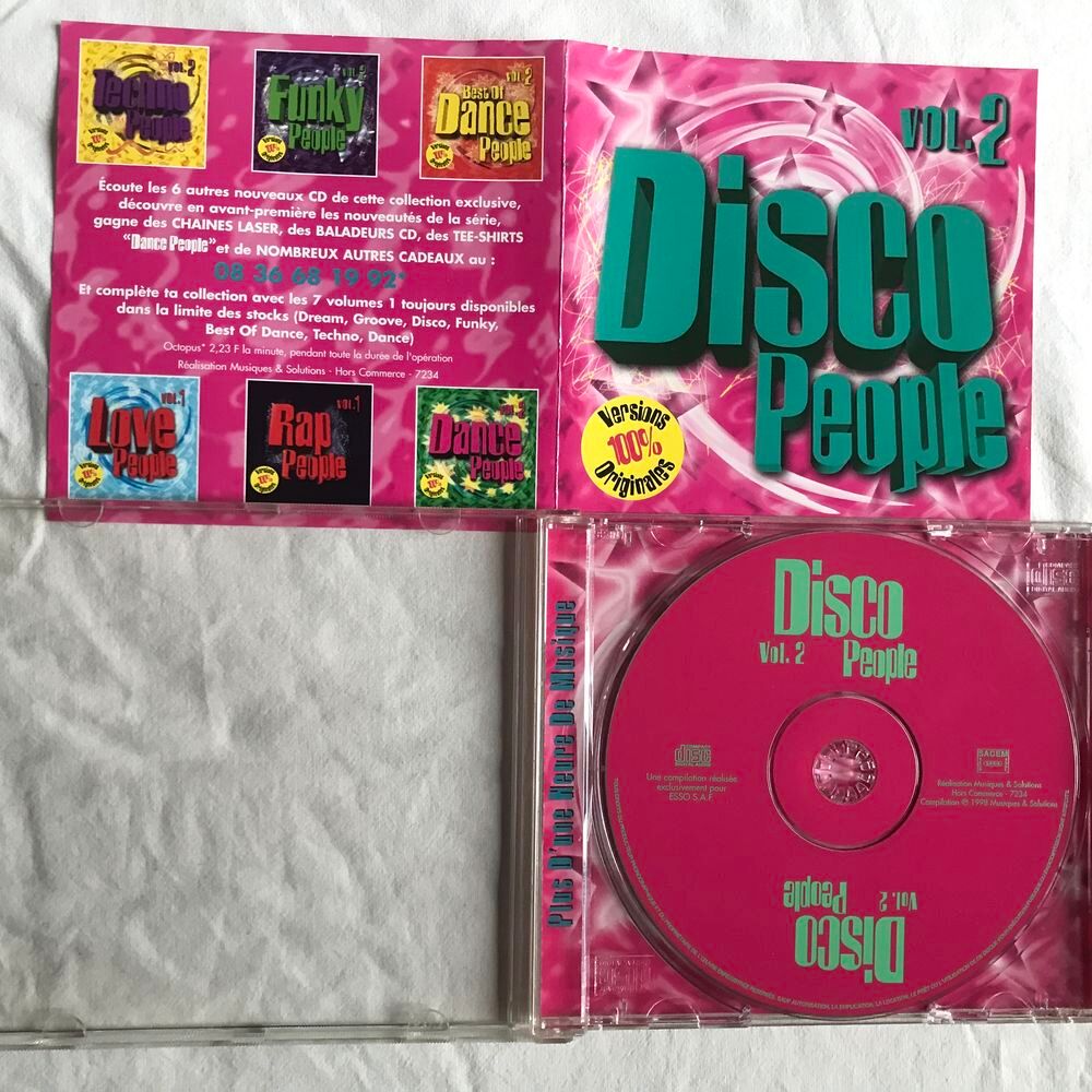 CD Disco People Vol.2 Versions 100% Originales ESSO Collect CD et vinyles