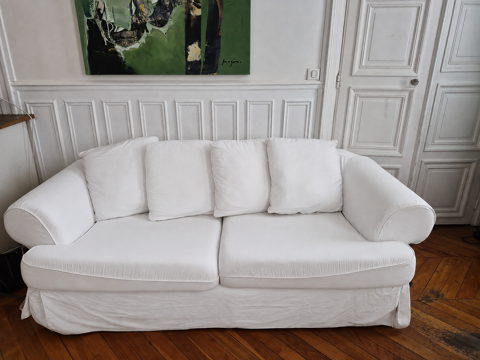 Ensemble canapé 3 places + fauteuil THE One blanc Paris 8 (75)