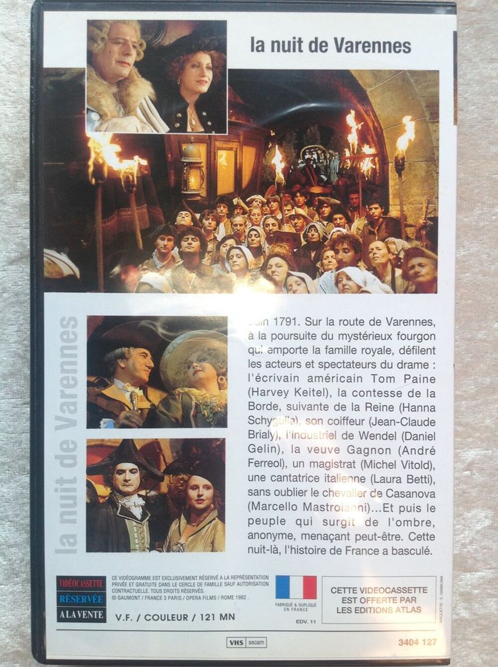 LA NUIT DE VARENNES D'ETTORE SCOLA K7 VID&Eacute;O Envoi Possible
DVD et blu-ray