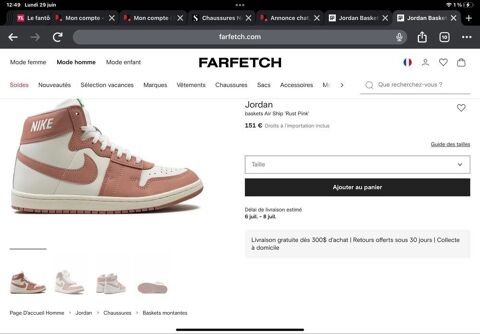 nike Jordan air ship 45 Saint-Leu-la-Forêt (95)