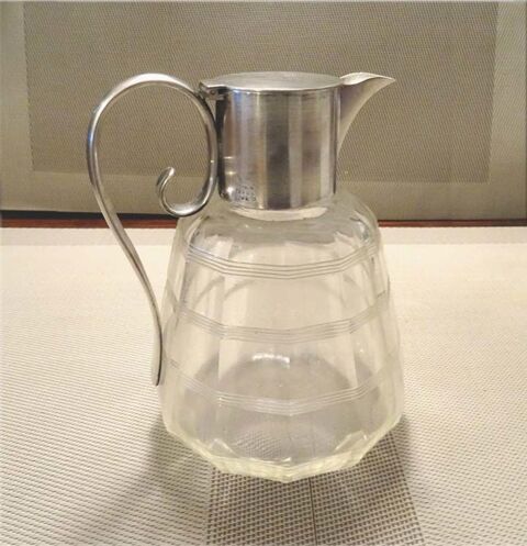 Carafe/pichet/aiguière ancienne poinçonnée cristal TBE 110 Paris 4 (75)