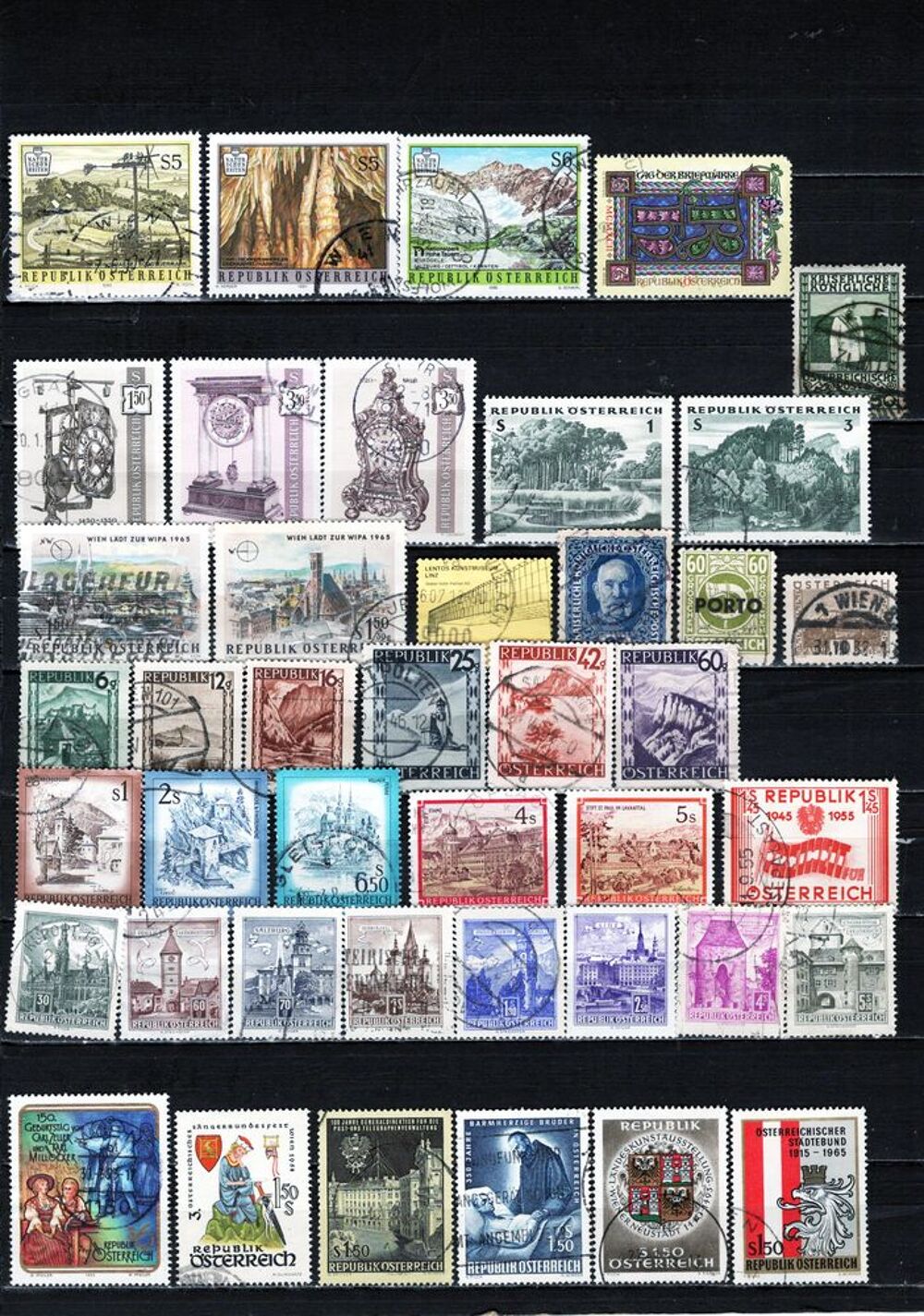 lot de 107 timbres d'AUTRICHE 