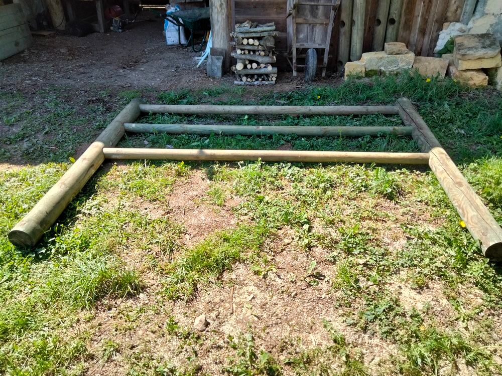 Cl&ocirc;ture en bois pour chevaux 90 ml Bricolage