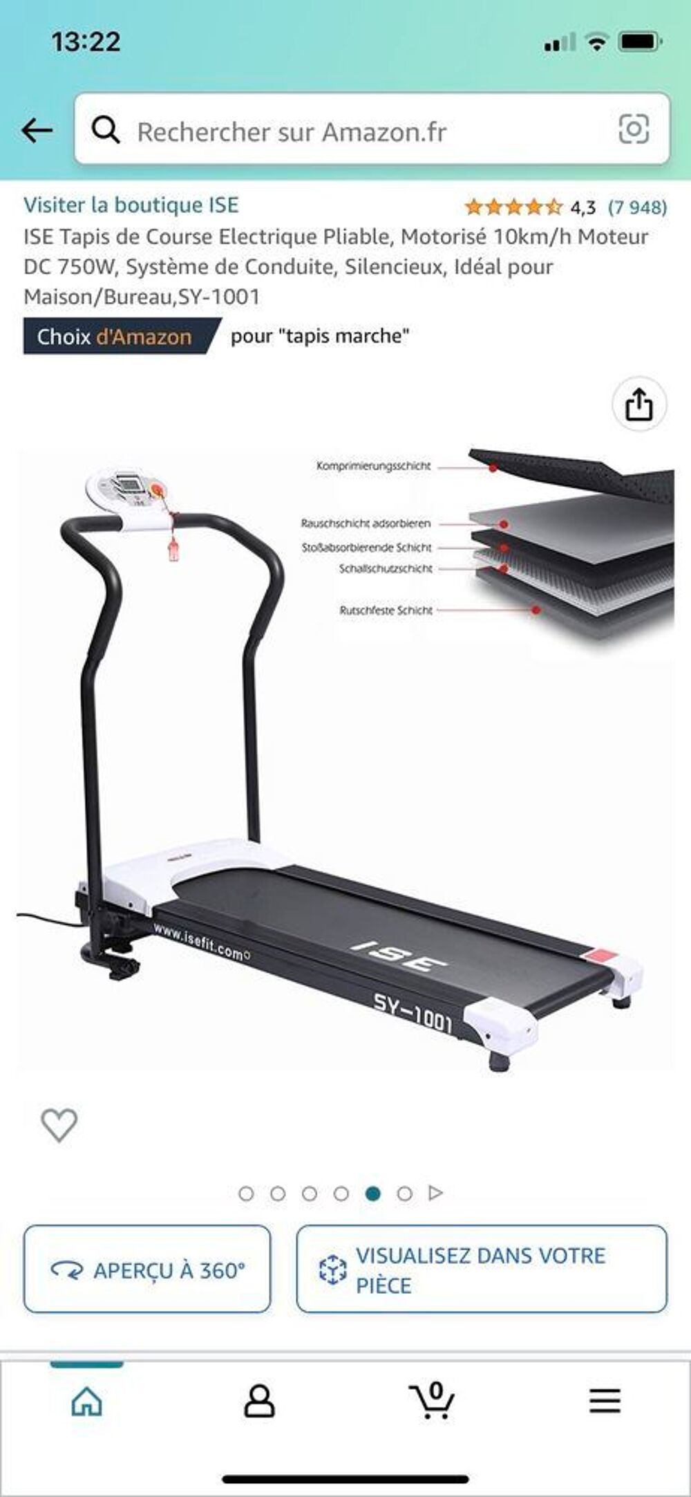 tapis de course &eacute;lectrique Sports