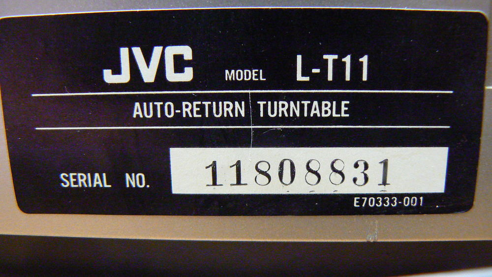 JVC L-T11 platine vinyle Audio et hifi
