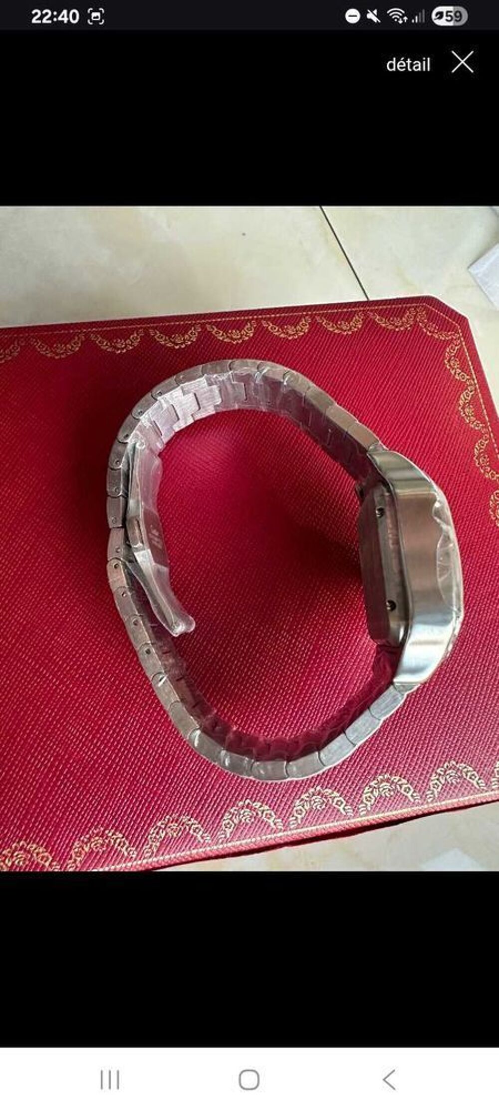 Cartier Santos Automatique €" Full Set (Bo&icirc;te + Documents) €" 2 800 € Bijoux et montres