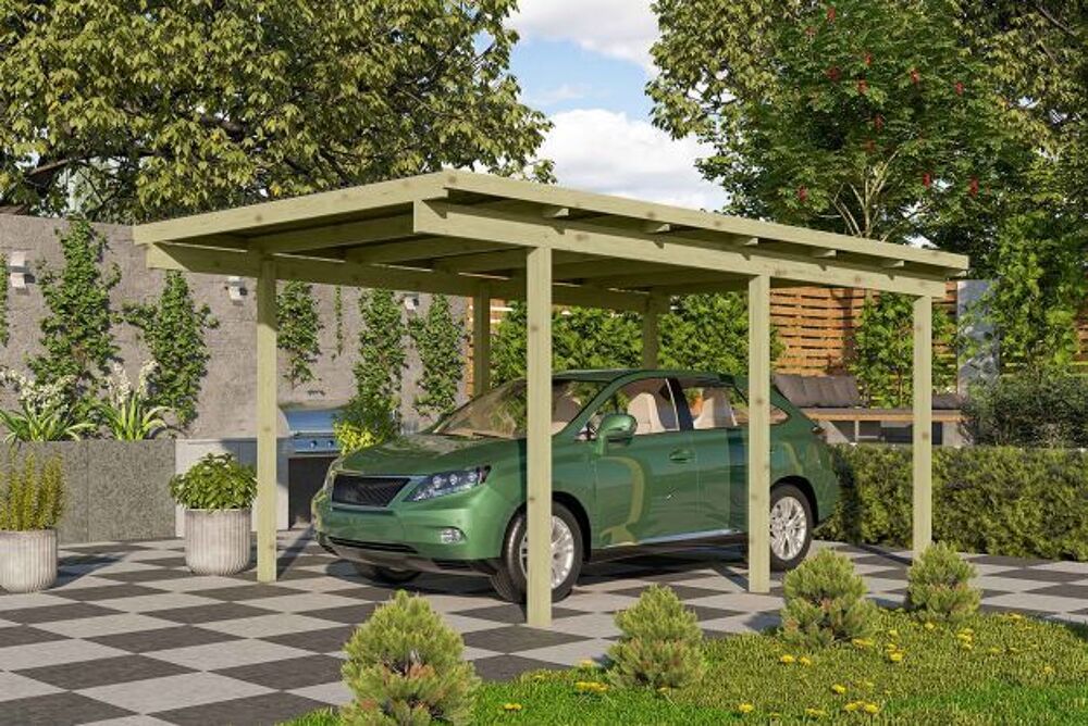 CARPORT BOIS- Karibu Eco - 1 place
Jardin