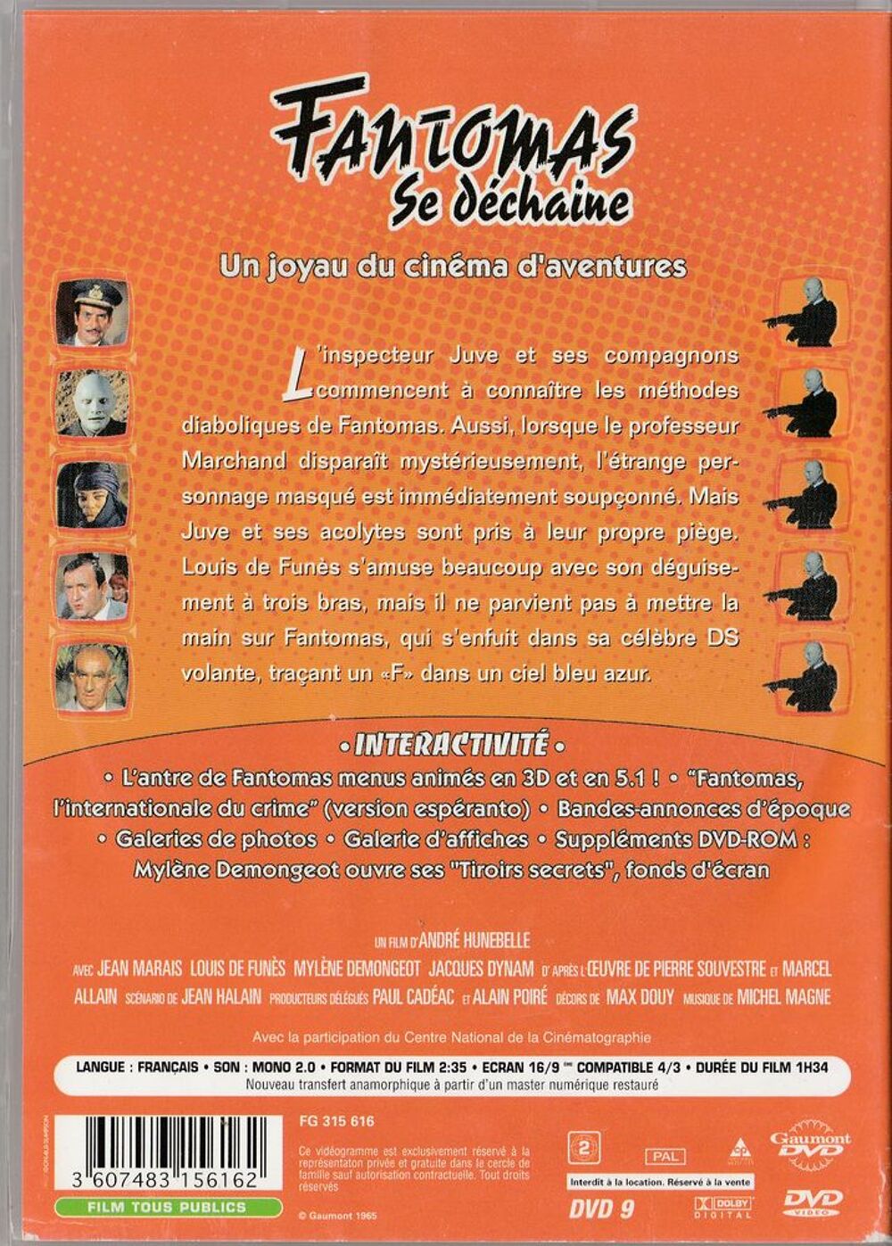 Fantomas se decha&icirc;ne DVD et blu-ray