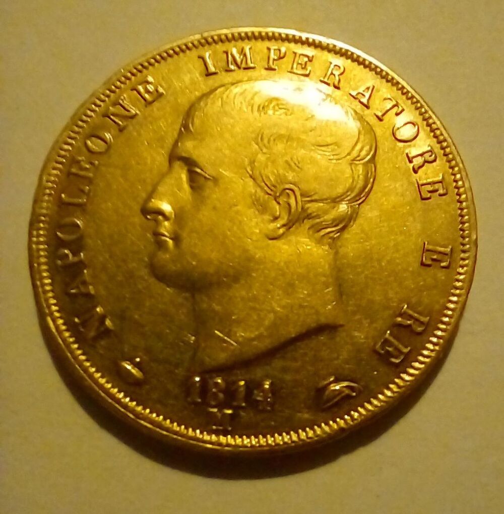 40 FRANCS OR NAPOLEON IMERATOR 1814 Bijoux et montres