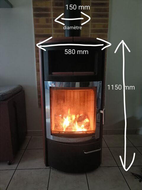 Po�le � bois HARK 500 Maron (54)