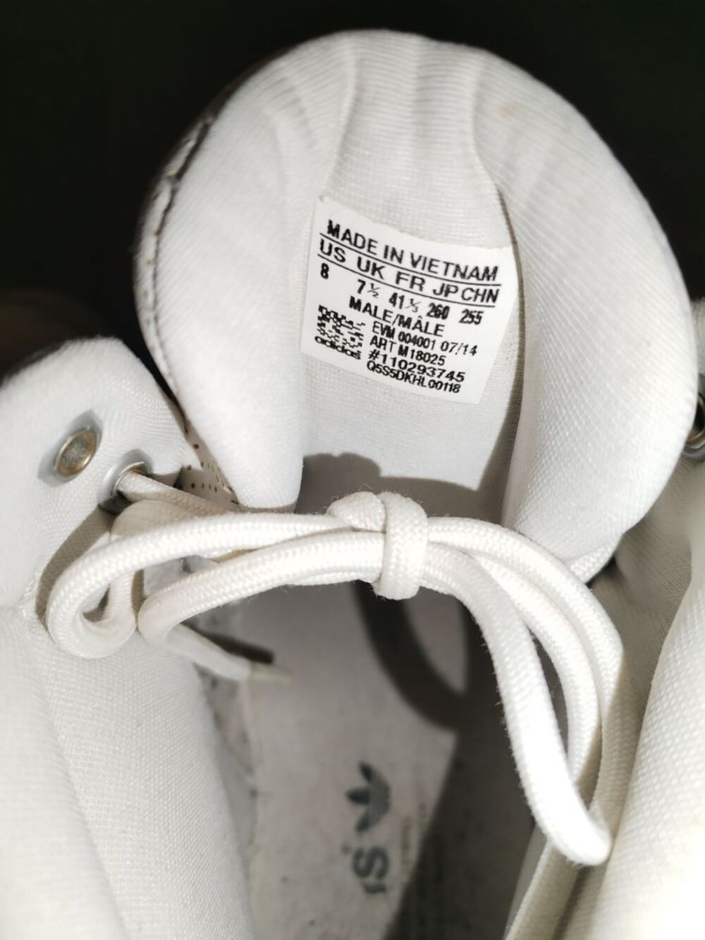 Baskets ADIDAS montante blanche (Taille 41.5) Chaussures