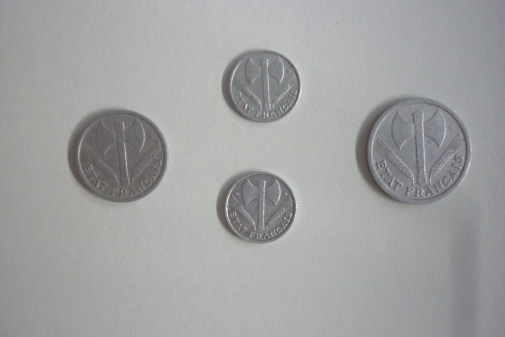4 pi&egrave;ces &eacute;tat fran&ccedil;ais 