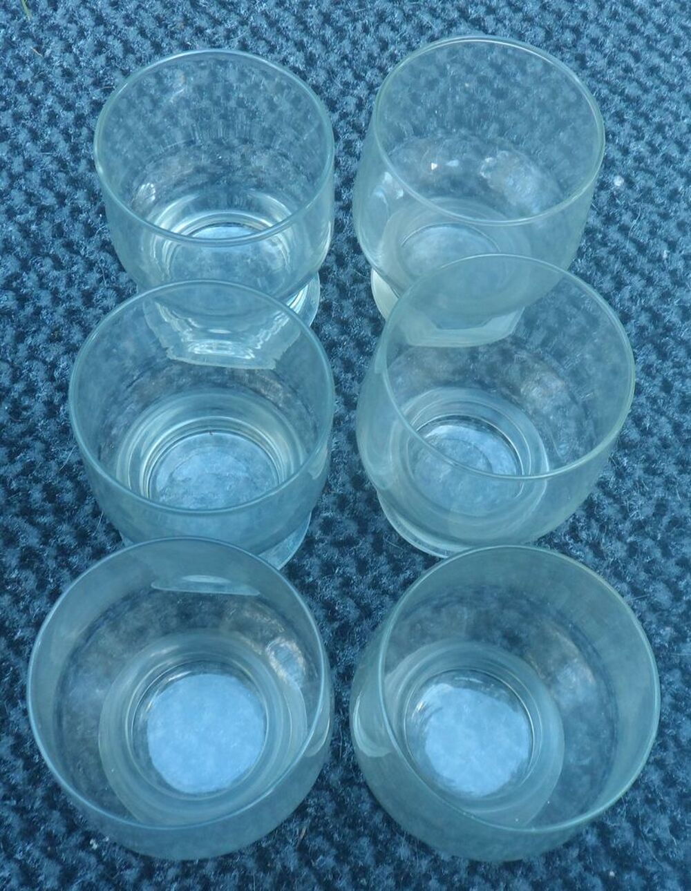 6 verres Hauteur 9 cm diam&egrave;tre de la bouche 7 cm Cuisine