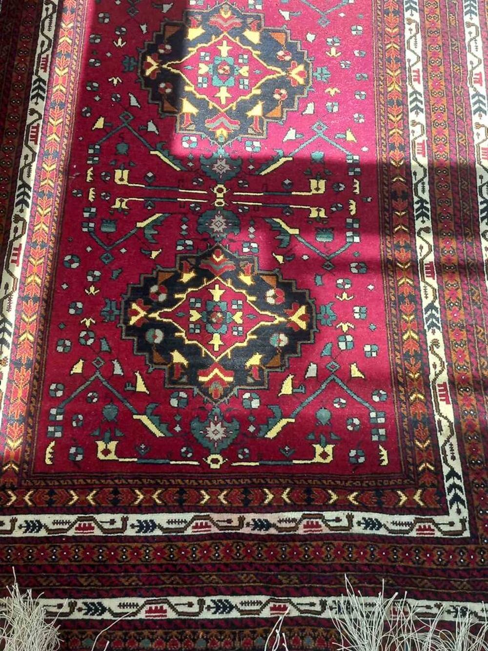 tapis oriental en soie (afghan) Décoration