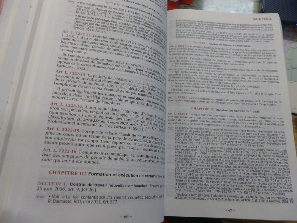 " Le Code du Travail Annot&eacute; " 
l Livres et BD