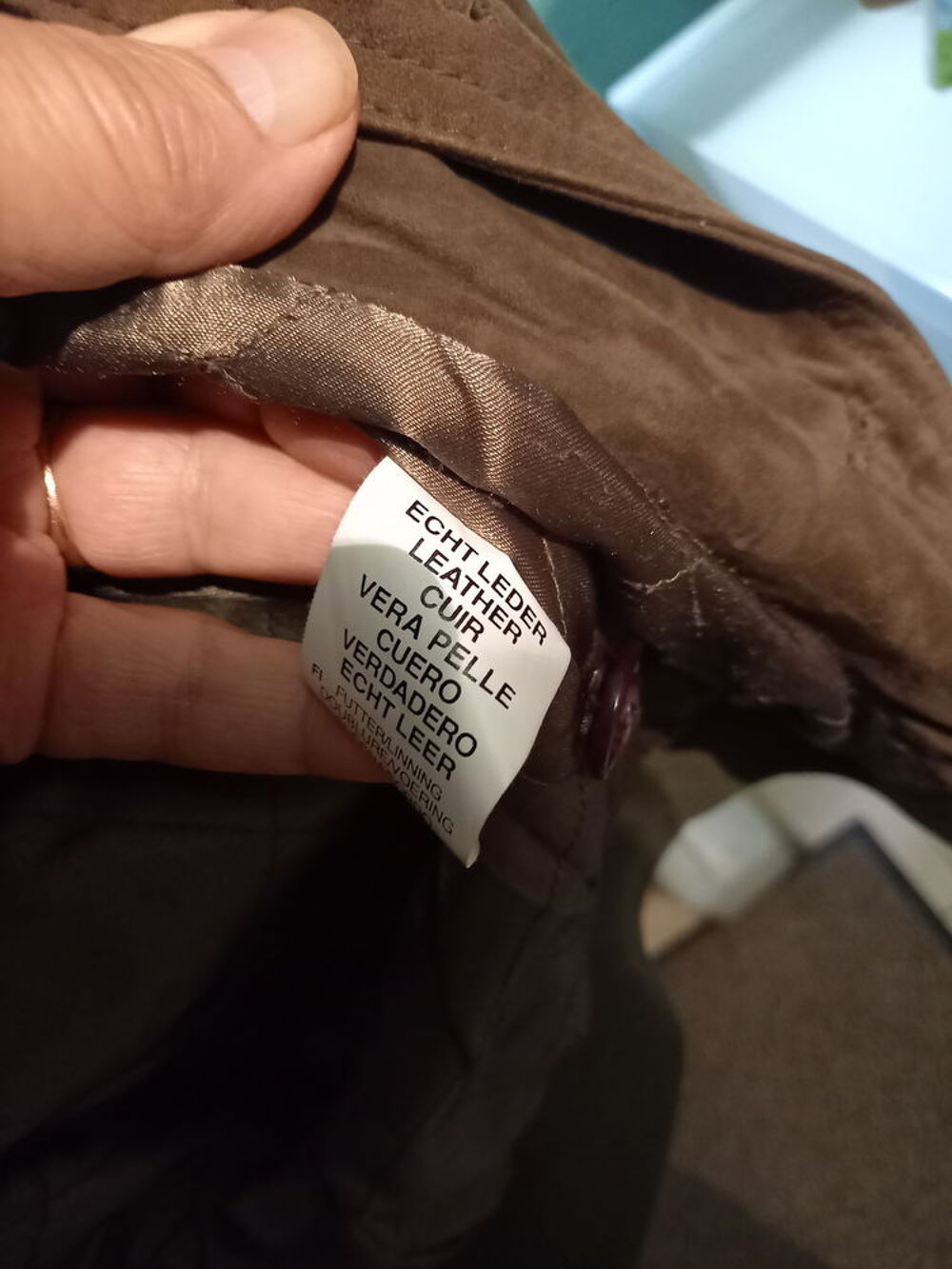 Veste homme cuir mouton Vêtements
