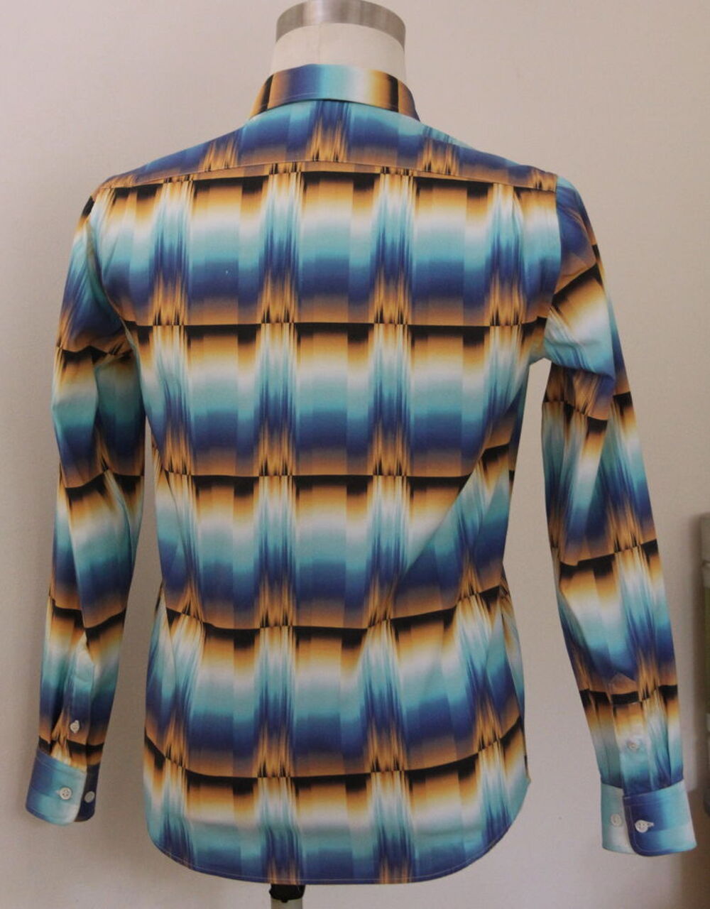Chemise bleu &amp; beige ETUDES T.XS Vêtements