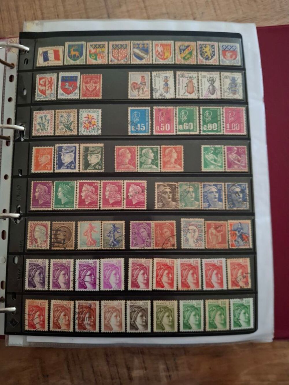 Collection de timbres fran&ccedil;ais 