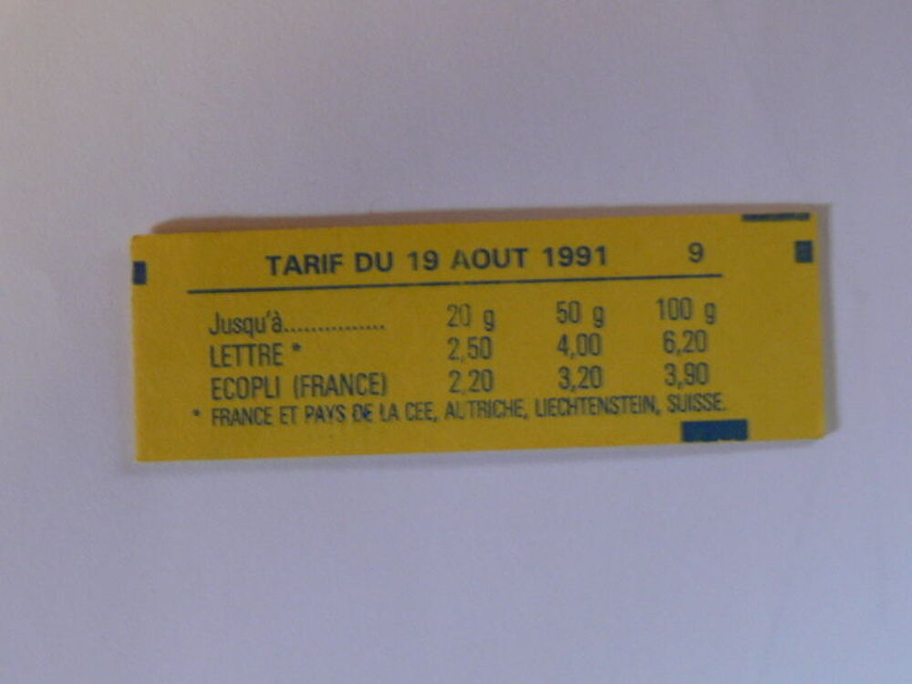 Carnet de timbres 