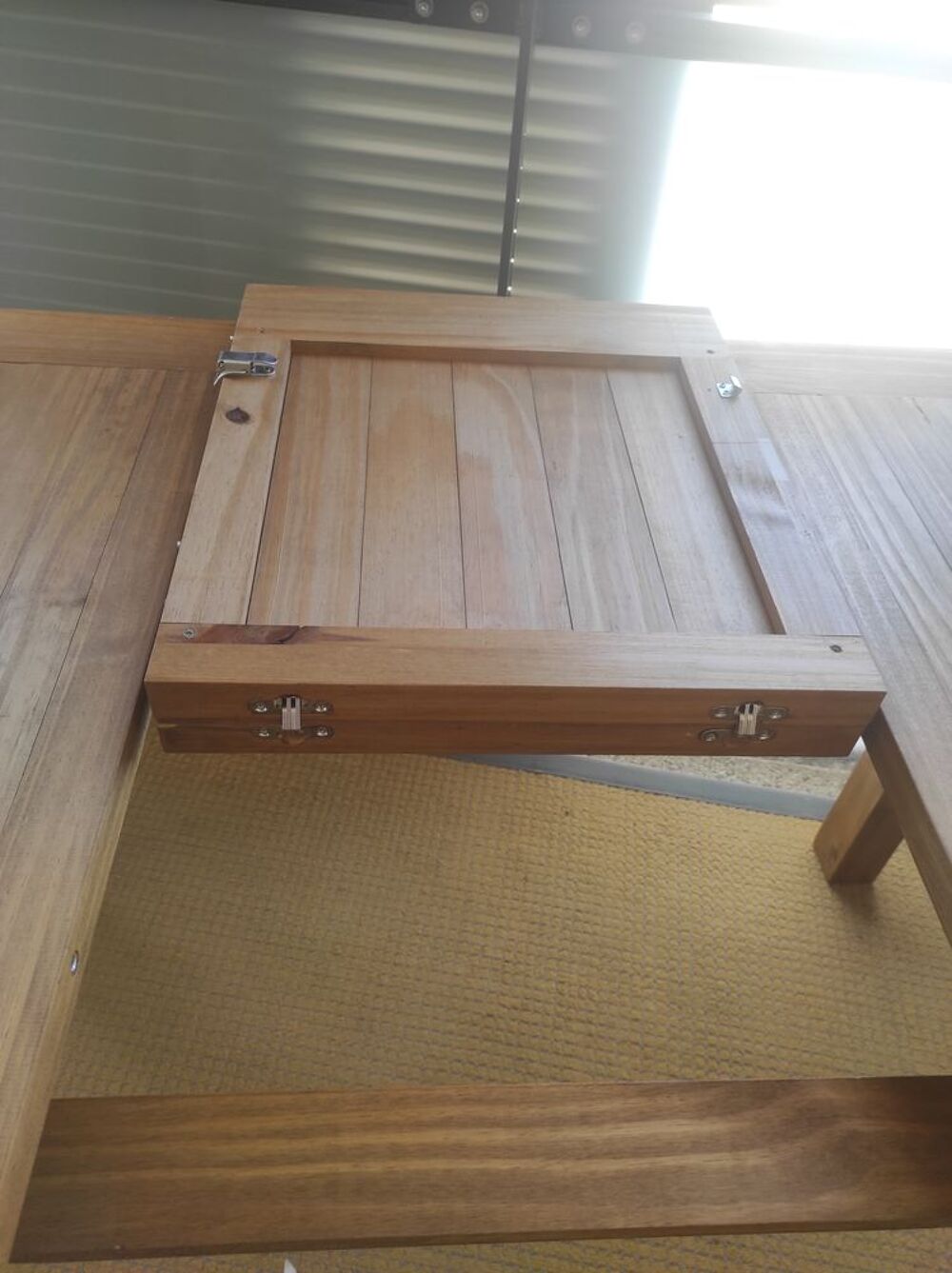 table en pin avec rallonge incorpor&eacute;e Meubles