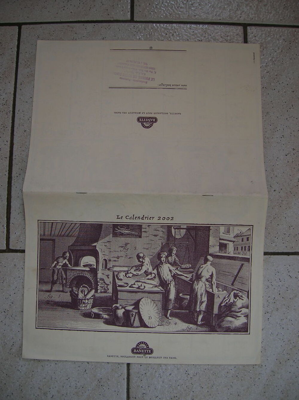 calendrier banette 2002+collector VITHO 