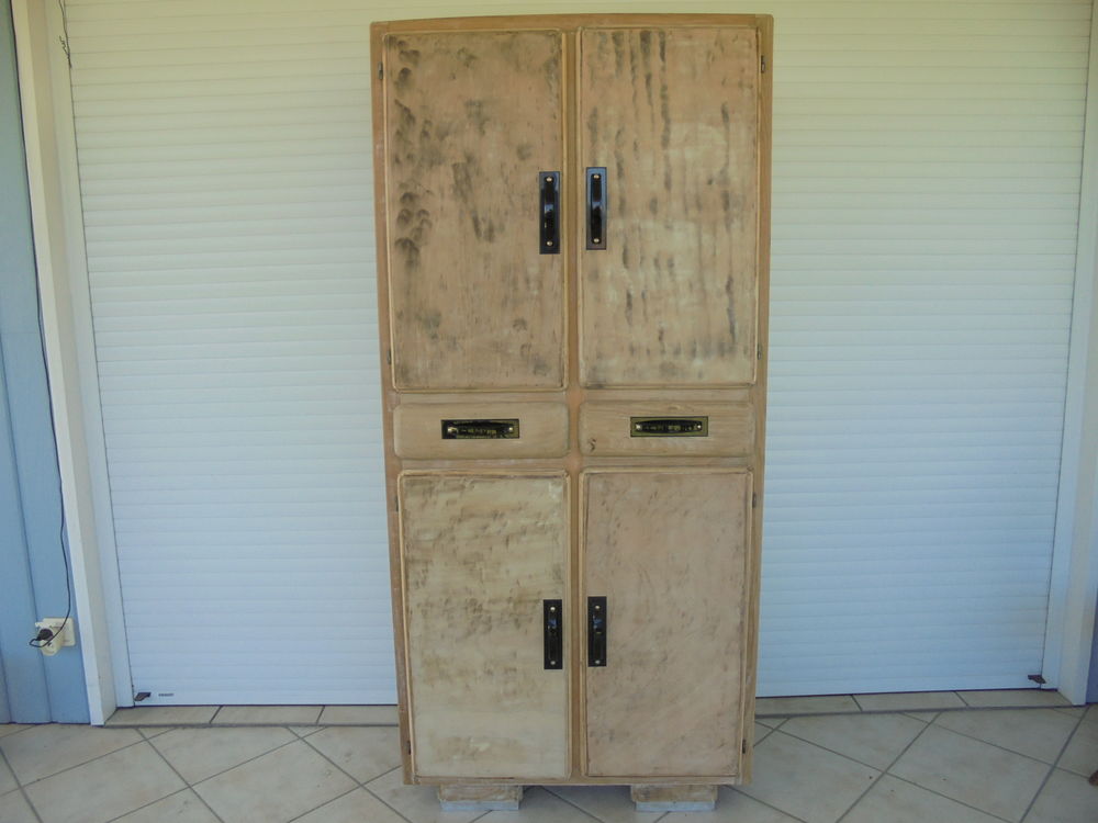 Ancien meuble de cuisine relook&eacute;,buffet vintage Meubles