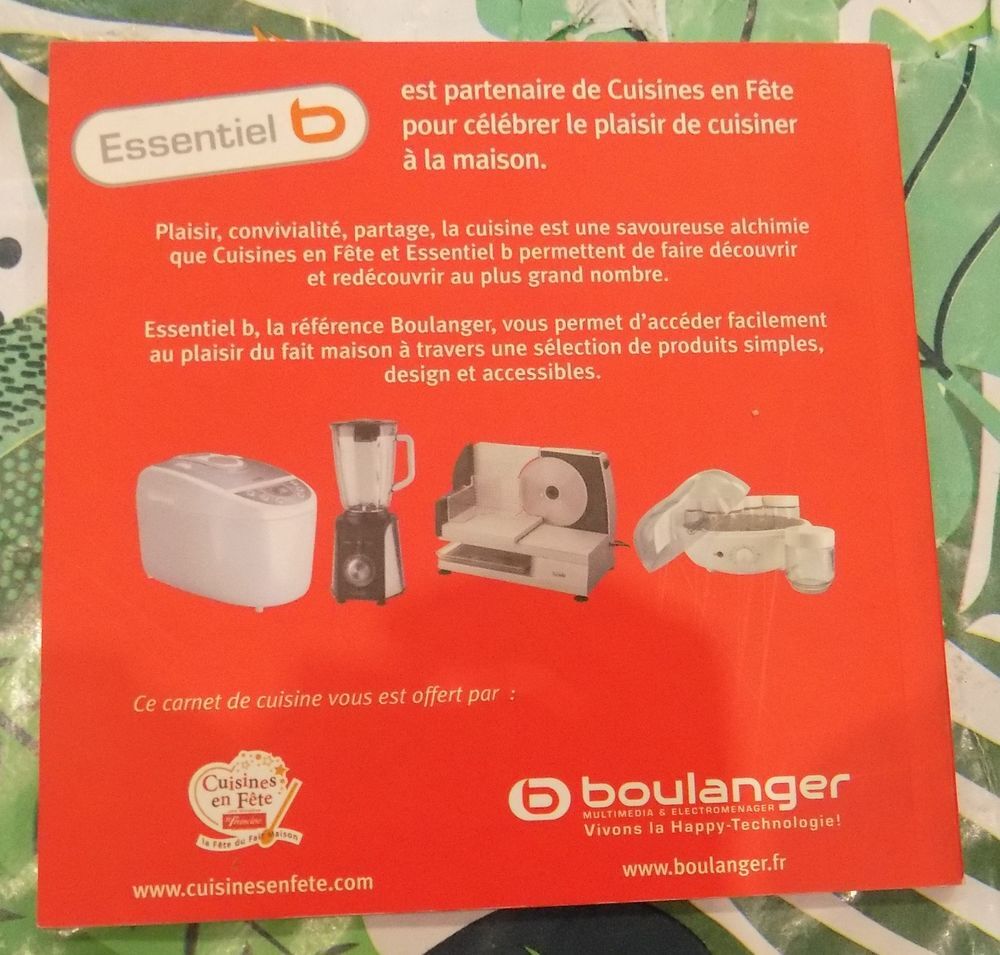 Mon carnet de cuisine Livres et BD