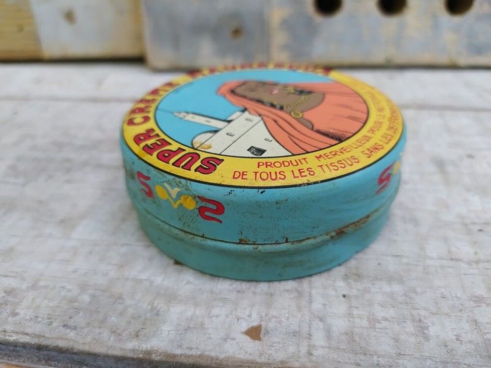 Ancienne Boite Cirage Super Cr&egrave;me Mauresqua 