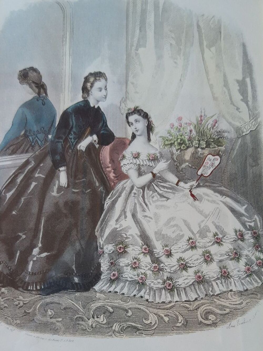 La Mode Illustr&eacute;e de Anais Toudouze 1860 Décoration