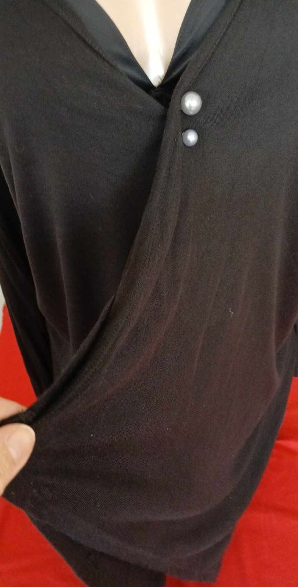 AG-VE05 veste noire l&eacute;g&eacute;re T40 - maternit&eacute; Vêtements