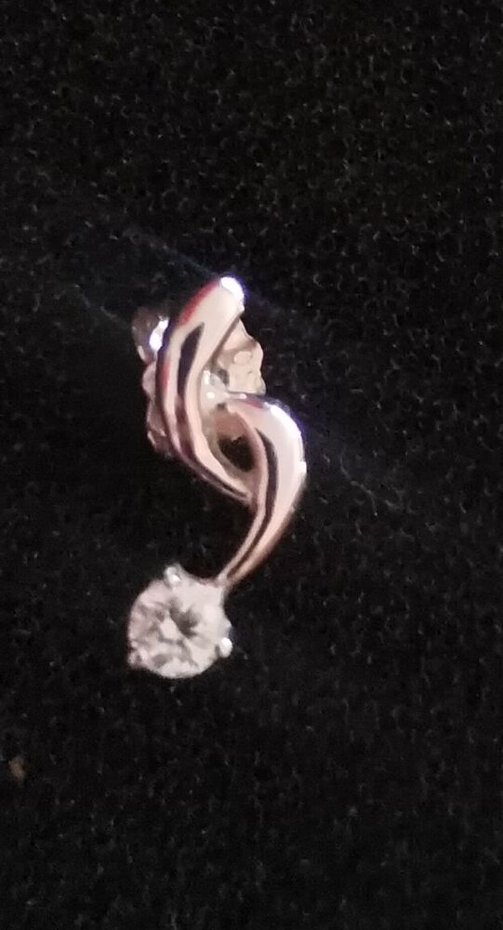 Boucles d'oreilles argent avec pierre pr&eacute;cieuse Bijoux et montres