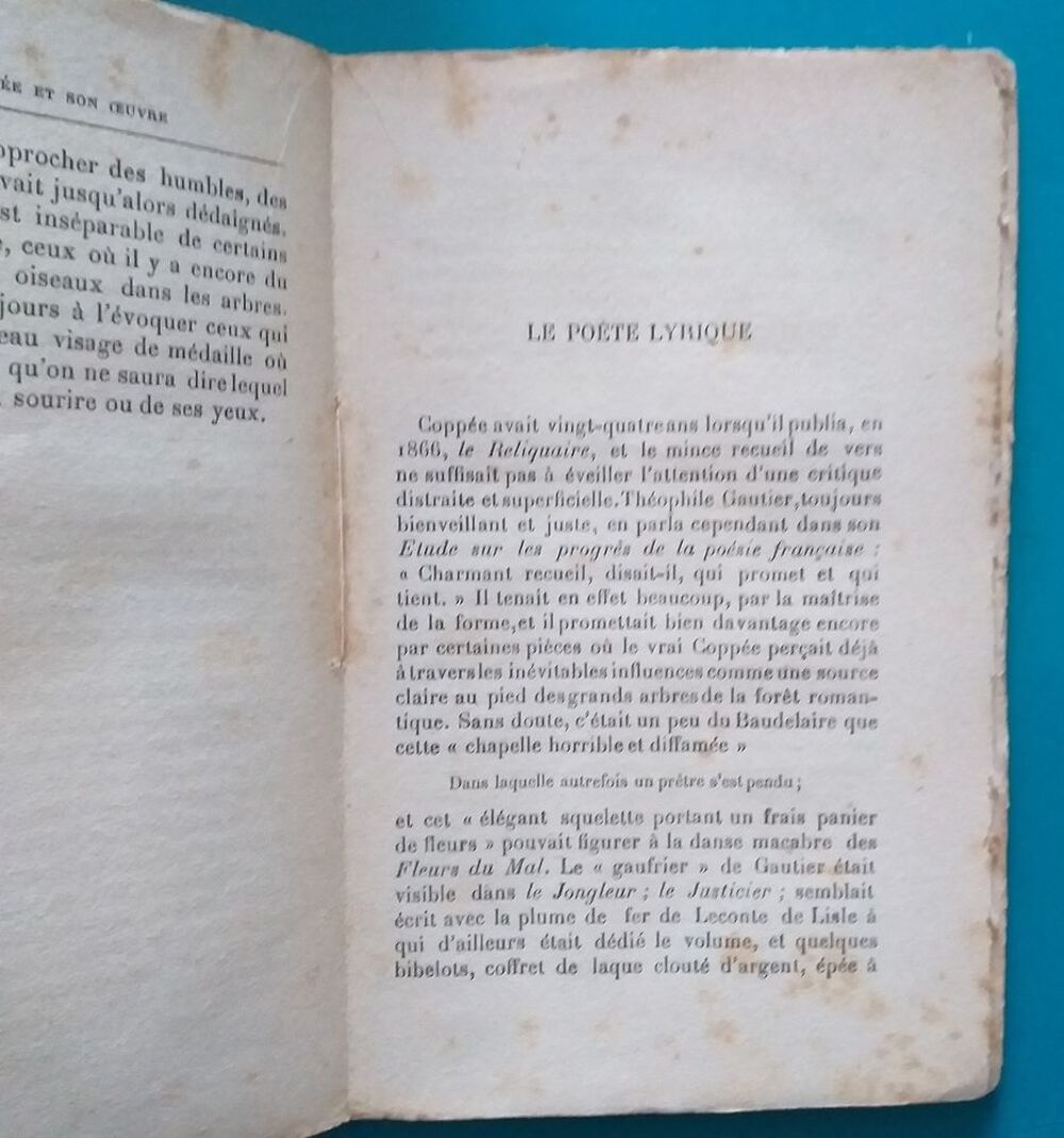 Gauthier FERRIERES Fran&ccedil;ois COPPEE et son oeuvre - 1908 Livres et BD