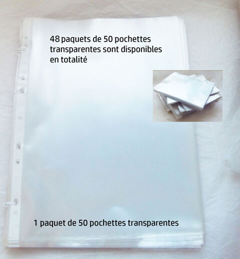 3 � - 200 pochettes perfor�es (4 x 50) - 48 lots de 50 dispo 3 Villeurbanne (69)