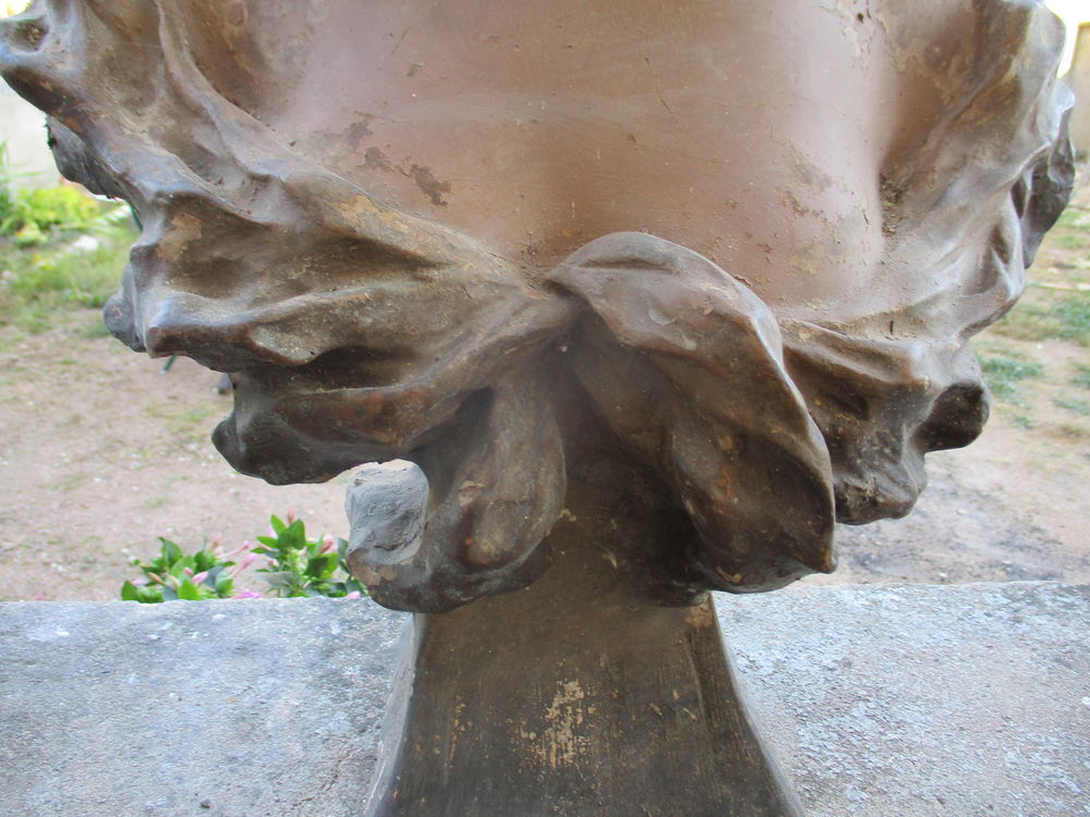 GANDE STATUE ANCIENNE A RESTAUREE NUMEROTER ET SIGNEE 