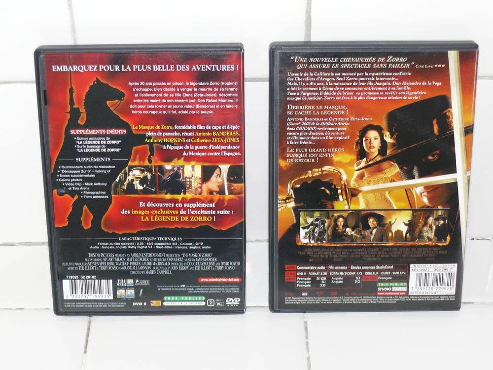 DVD : Saga "ZORRO" DVD et blu-ray