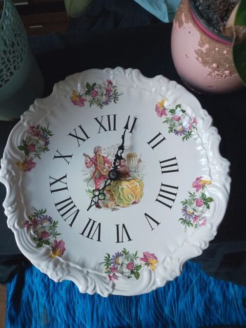 Tr�s belle horloge en c�ramique vintage ancienne �... 80 Limoges (87)