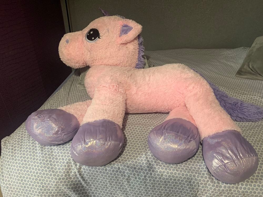 grosse et grande peluche cheval la licorne 1 m Jeux / jouets