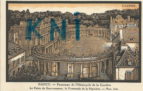 54 , Nancy , le palais du gouverneur ,gravure G . Kierren 3 Tours (37)
