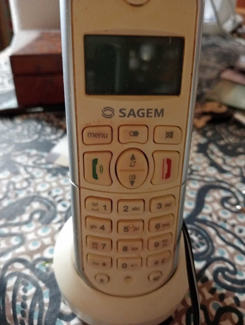 T&eacute;l&eacute;phone pour la maison blanc vintage.Sagem Téléphones et tablettes